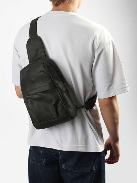 Leather Achilles Crossbody Bag Arthur & aston Black achille 2 other view 1