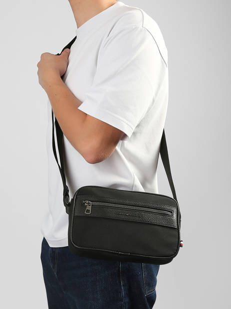 Sac Bandoulière Tommy hilfiger Noir th repreve AM14515 vue secondaire 1