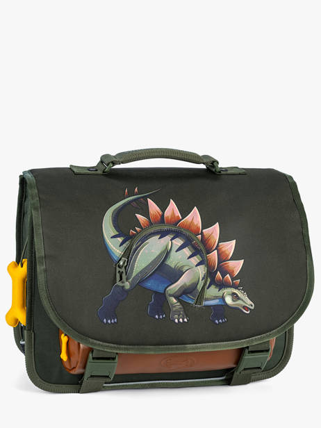2-compartment Satchel Stones and bones Green boys B other view 2