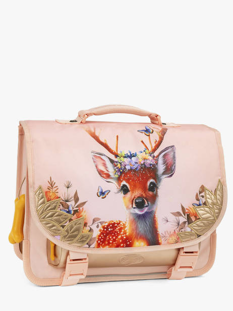 Cartable 2 Compartiments Stones and bones Rose girls G vue secondaire 2