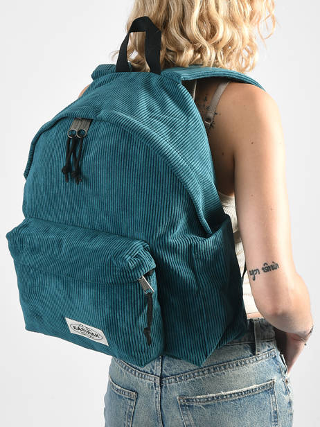 Backpack Eastpak Blue mono ribs A5BG4RIB other view 1
