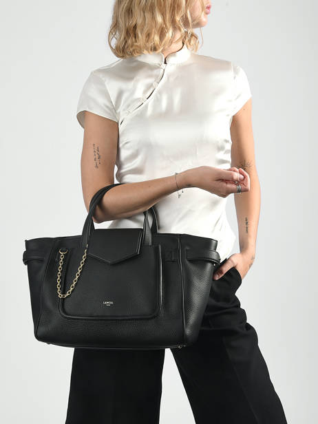 Satchel Thea Leather Lancel Black thea A14222 other view 1