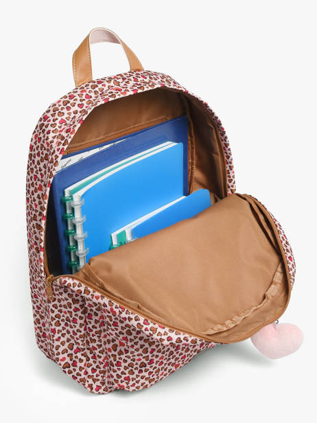 1 Compartment Backpack Tann's Pink les fantaisies f 62229 other view 3