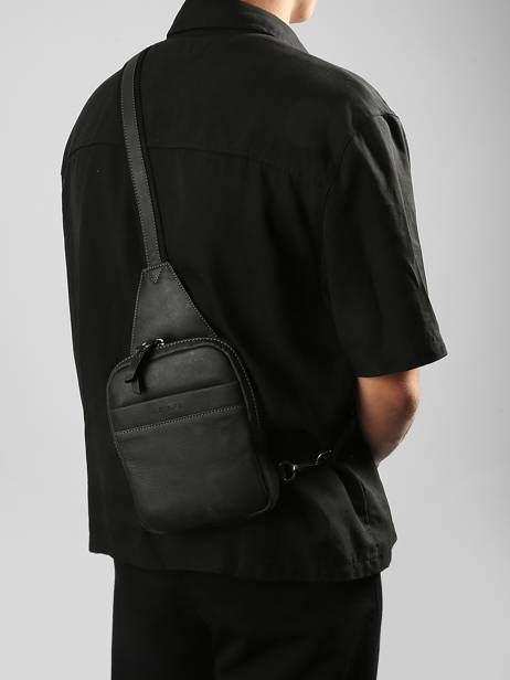 Sac Bandoulière Etrier Noir spider ESPI711M vue secondaire 1