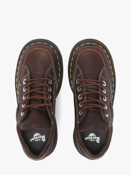 Sneakers Plateforme En Cuir Dr martens Marron women 41129200 vue secondaire 3