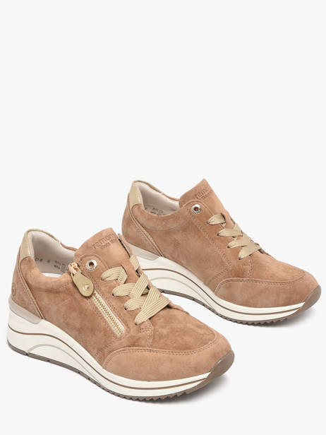 Platform Sneakers In Leather Remonte Beige women 64 other view 1