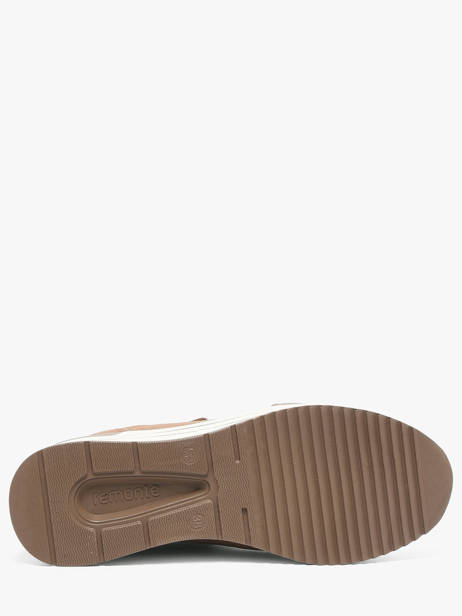 Platform Sneakers In Leather Remonte Beige women 64 other view 4