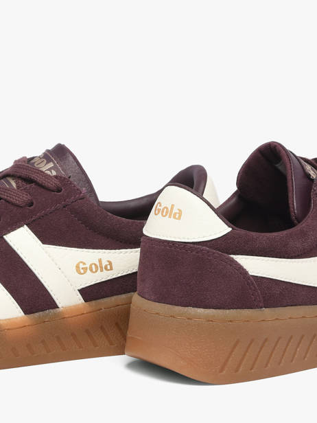 Sneakers En Cuir Gola Rouge women CLA589LC vue secondaire 2