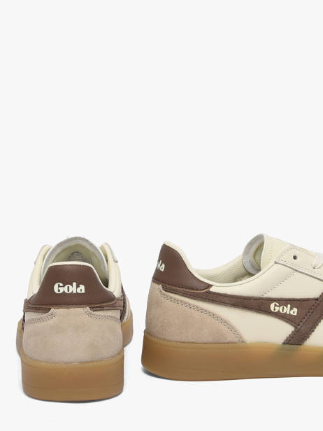 Sneakers En Cuir Gola Or women CLB744HC vue secondaire 2