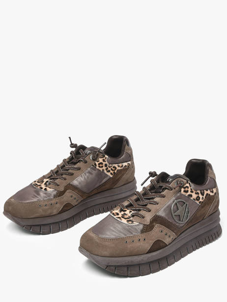 Platform Sneakers Cetti Brown women SRA other view 1