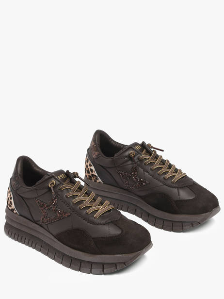 Platform Sneakers Cetti Brown women SRA other view 1