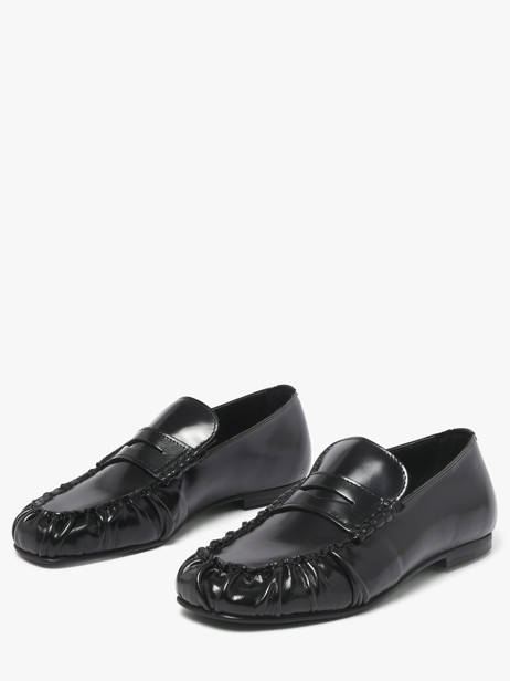 Moccasins In Leather Alohas Black women 10113501 other view 1