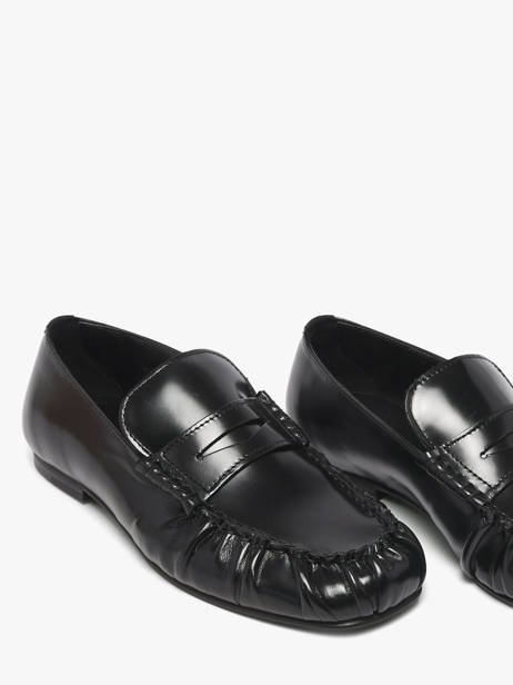 Moccasins In Leather Alohas Black women 10113501 other view 2