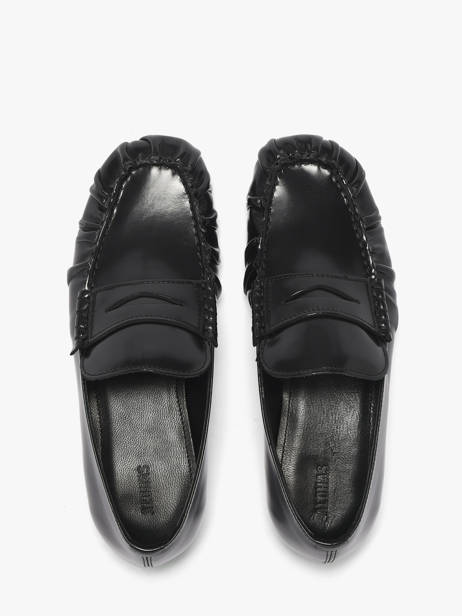 Moccasins In Leather Alohas Black women 10113501 other view 3