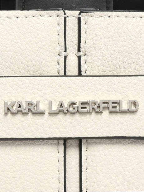 Shoulder Bag K Pierced Leather Karl lagerfeld White k pierced B3W30280 other view 2