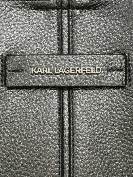 Shoulder Bag K Pierced Polyurethane Karl lagerfeld Silver k pierced B3W30326 other view 2