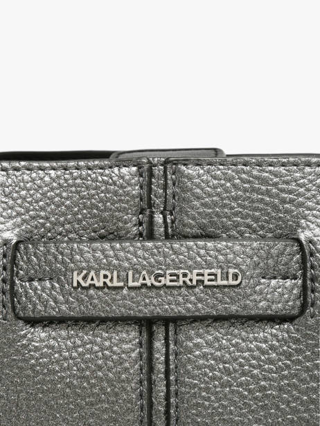Shoulder Bag K Pierced Leather Karl lagerfeld Silver k pierced B3W30356 other view 2