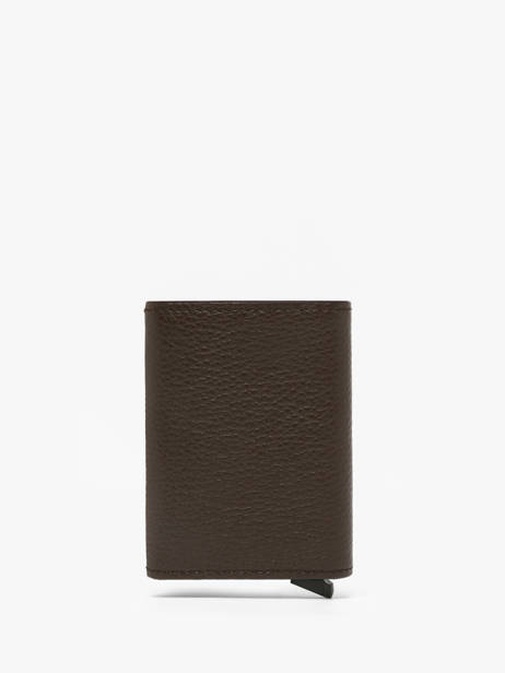 Card Holder Leather Etrier Brown madras EMAD5020 other view 4