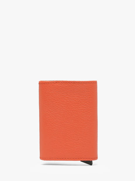 Porte-cartes Cuir Etrier Orange madras EMAD5020 vue secondaire 4