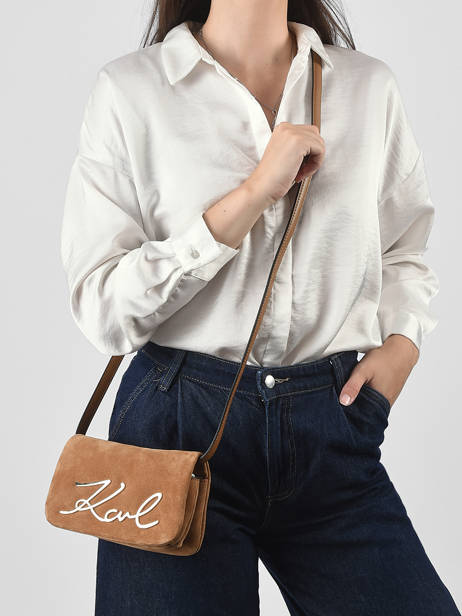 Shoulder Bag K Signature Leather Karl lagerfeld Brown k signature B3W30016 other view 1