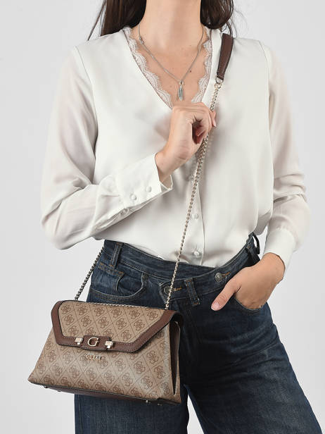 Shoulder Bag Lindsey Guess Beige lindsey SG974921 other view 1