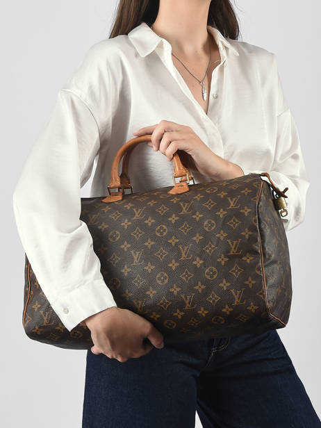Sac à Main D'occasion Louis Vuitton Speedy 40 Monogrammé Louis vuitton Marron second life M41522 vue secondaire 1