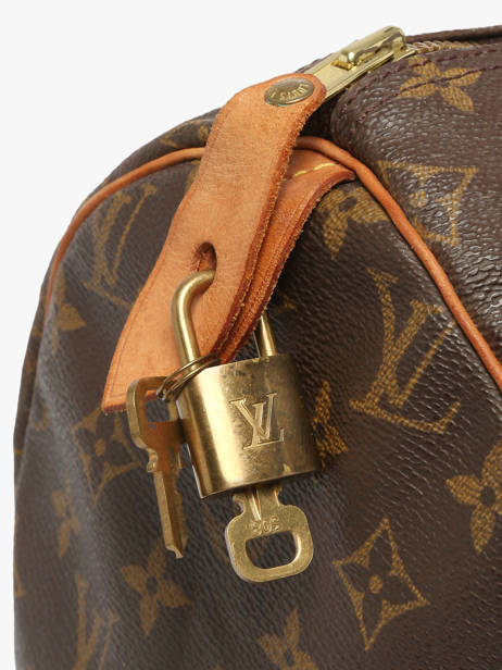 Sac à Main D'occasion Louis Vuitton Speedy 40 Monogrammé Louis vuitton Marron second life M41522 vue secondaire 4