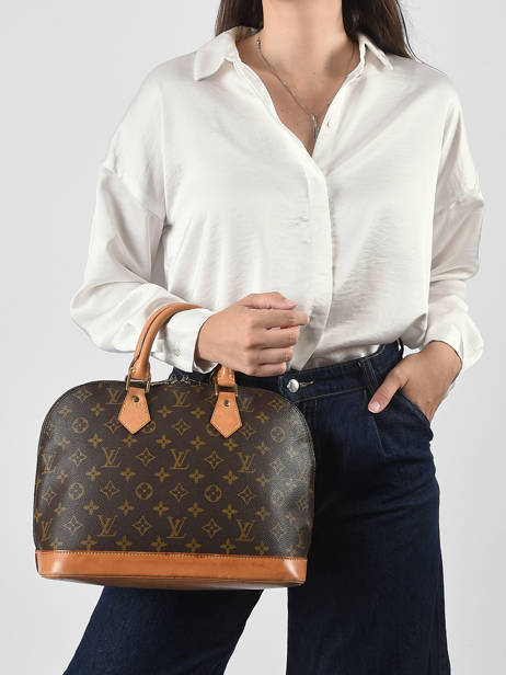 Sac à Main D'occasion Louis Vuitton Alma Monogrammé Louis vuitton Marron second life F9JIQXUI vue secondaire 1