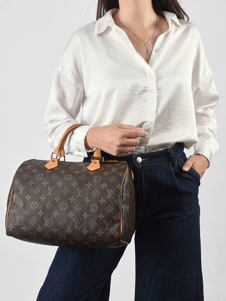 Sac à Main D'occasion Louis Vuitton Speedy 30 Monogrammé Louis vuitton Marron second life FKBJ5I0A vue secondaire 1