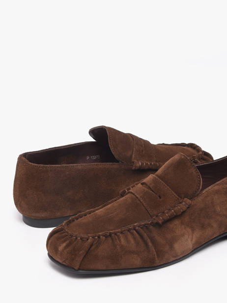 Moccasins In Leather Alohas Brown women 10121401 other view 2