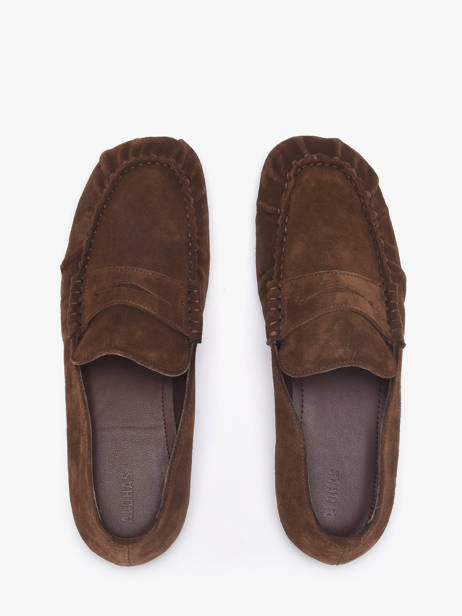 Moccasins In Leather Alohas Brown women 10121401 other view 3