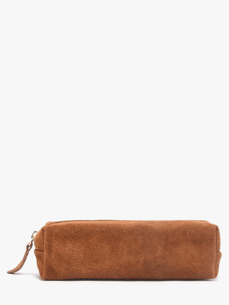 Pouch Leather Milano Brown velvet VE22116O