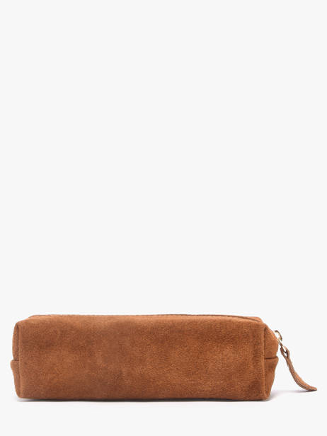 Pouch Leather Milano Brown velvet VE22116O other view 2