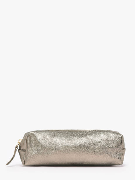 Pouch Leather Milano Silver nine NI22116O