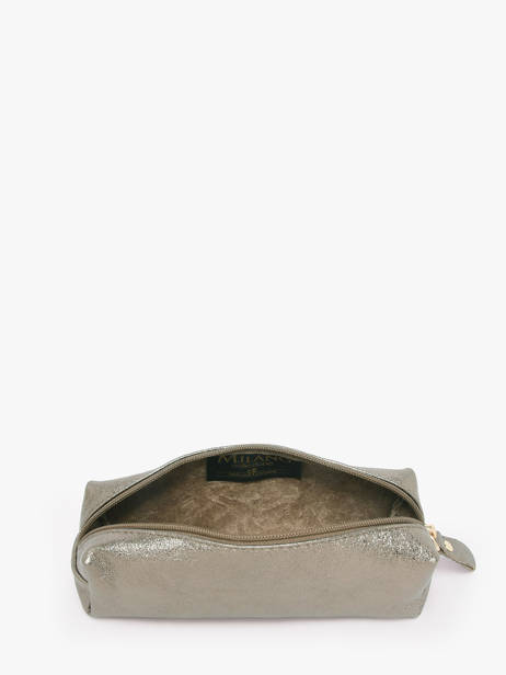 Pouch Leather Milano Silver nine NI22116O other view 1