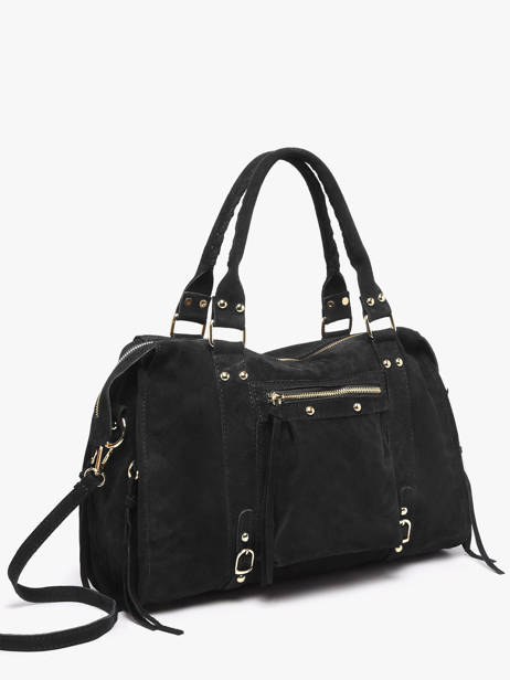 A4 Size Shoulder Bag Velvet Milano Black velvet VE24095O other view 1