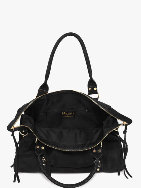 A4 Size Shoulder Bag Velvet Milano Black velvet VE24095O other view 2