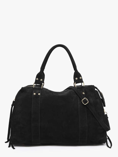 A4 Size Shoulder Bag Velvet Milano Black velvet VE24095O other view 3