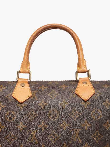 Sac à Main D'occasion Louis Vuitton Speedy 30 Monogrammé Louis vuitton Marron second life FKBJ5I0A vue secondaire 3