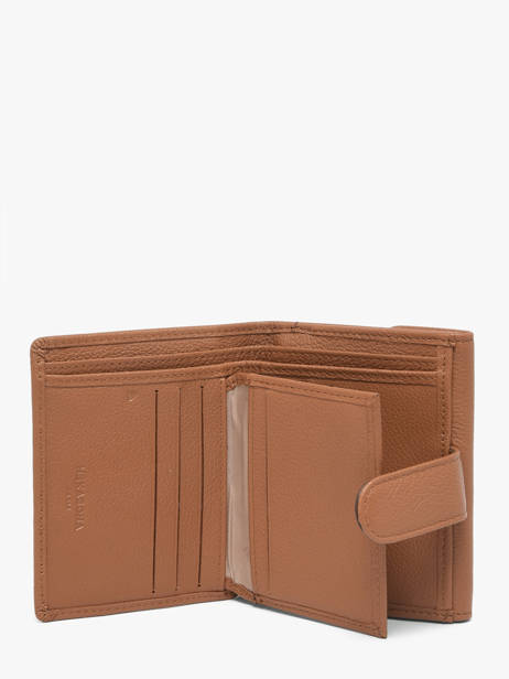 Wallet Leather Hexagona Brown confort 467468R other view 2
