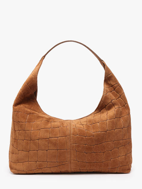 Shoulder Bag Velvet Croco Leather Milano Brown velvet croco CV26061 other view 3