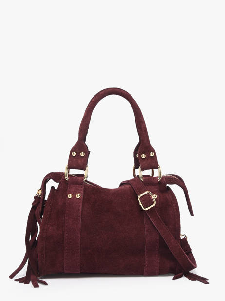 Crossbody Bag Velvet Leather Milano Red velvet VE24092O other view 3