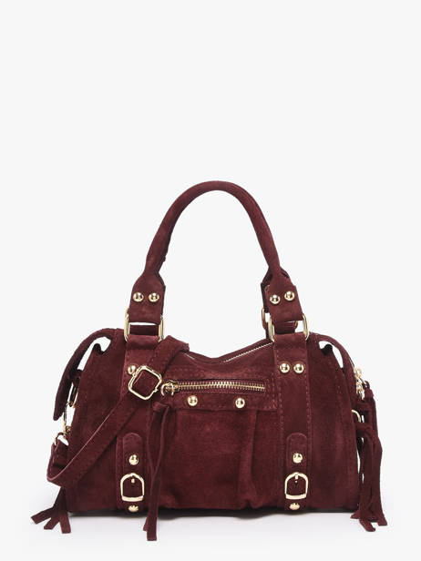Crossbody Bag Velvet Leather Milano Violet velvet VE24093O