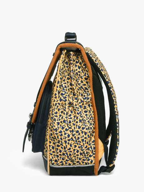 3-compartment Backpack Cameleon Yellow vintage fantasy PBVGSD39 other view 2