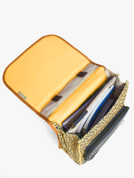 3-compartment Backpack Cameleon Yellow vintage fantasy PBVGSD39 other view 3