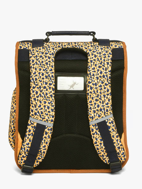 3-compartment Backpack Cameleon Yellow vintage fantasy PBVGSD39 other view 4