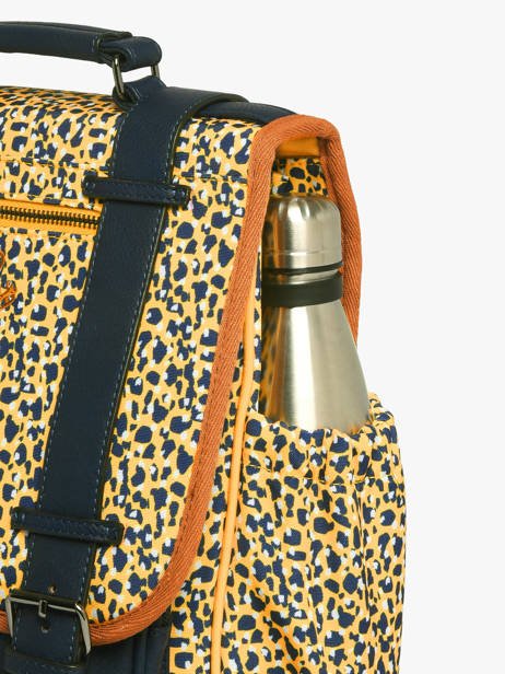 3-compartment Backpack Cameleon Yellow vintage fantasy PBVGSD39 other view 5