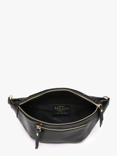 Belt Bag Leather Milano Black shiny sauvage SS24119 other view 2