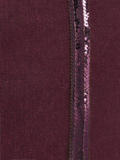 Le Cabas L Lin Paillettes Vanessa bruno Rouge cabas lin 31V40409 vue secondaire 3