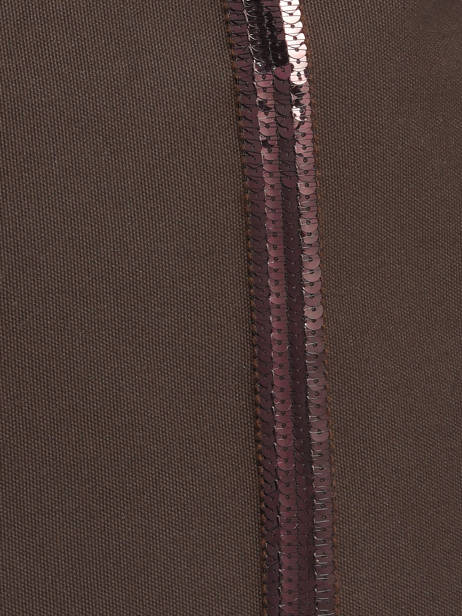 Le Cabas L Paillettes Vanessa bruno Marron cabas 1V40315 vue secondaire 3